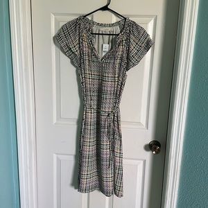 Loft Plaid Dress small